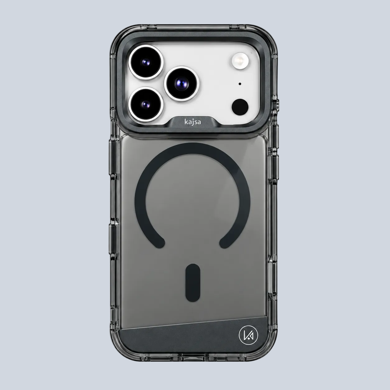 Kajsa iPhone 18 / 17 Pro Faux Leather Trans-Shield Back Case - O Ring
