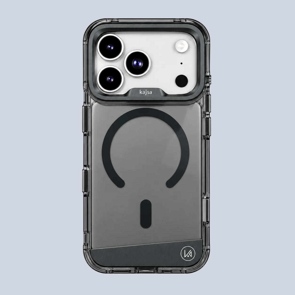 Kajsa iPhone 18 / 17 Pro Faux Leather Trans-Shield Back Case - O Ring