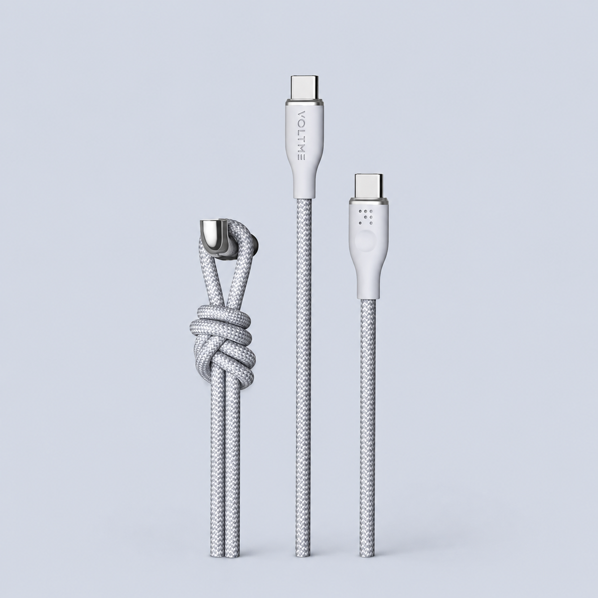 كابل ⁦Voltme Powerlink Rugg Type C⁩ إلى ⁦Type C 3A - 1M (60W)⁩ رمادي