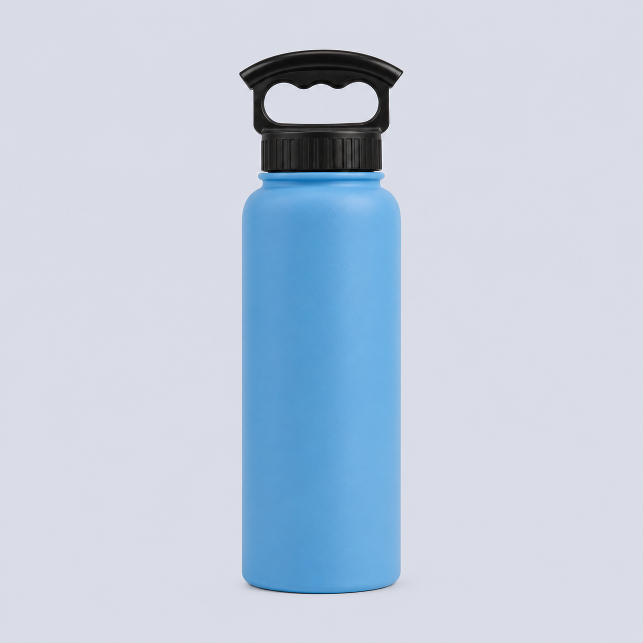Fifty 34oz - Crater Blue Bottle-3 Finger Grip Cap V34001BL0-A - Blue product photo