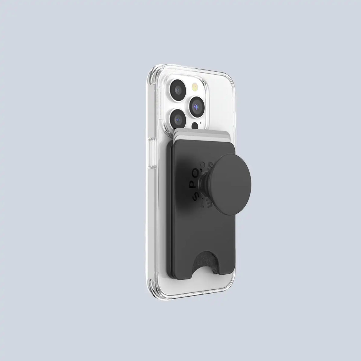 PopSockets Phone Wallet for Phone with Grip - Black