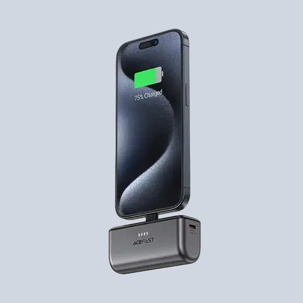 Acefast M9 5000mAh USB-C male USB-C female PD 20W - black product photo