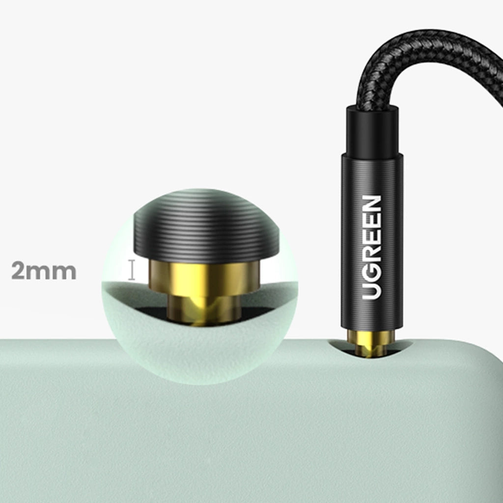 Ugreen audio cable AUX straight minijack 3 5 mm 1m - black product photo
