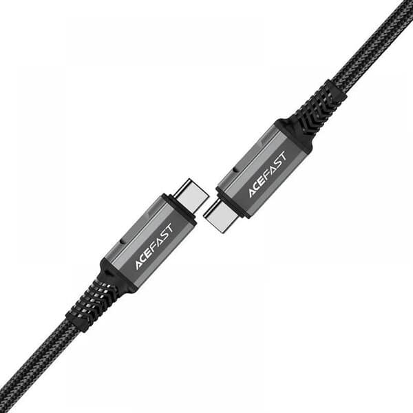 Acefast C1-09 USB-C to USB-C aluminum alloy audio video transmission product photo