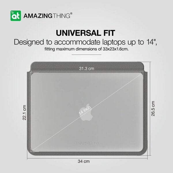 AmazingThing Matte PRO MAG Sleeve Stand Case Cover for Macbook PRO 14 13 inch