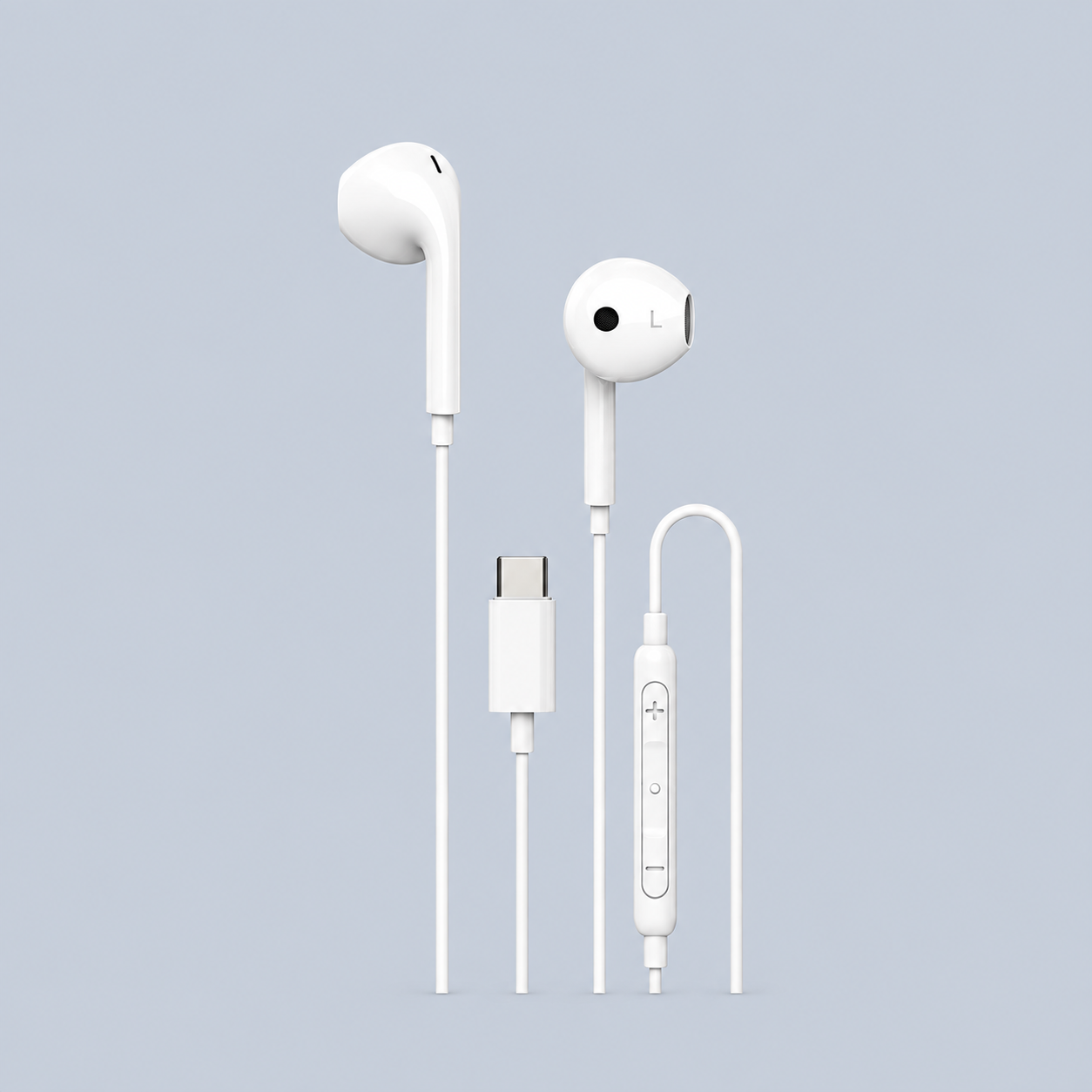 Unisynk In-Ear Headphones USB-C-White