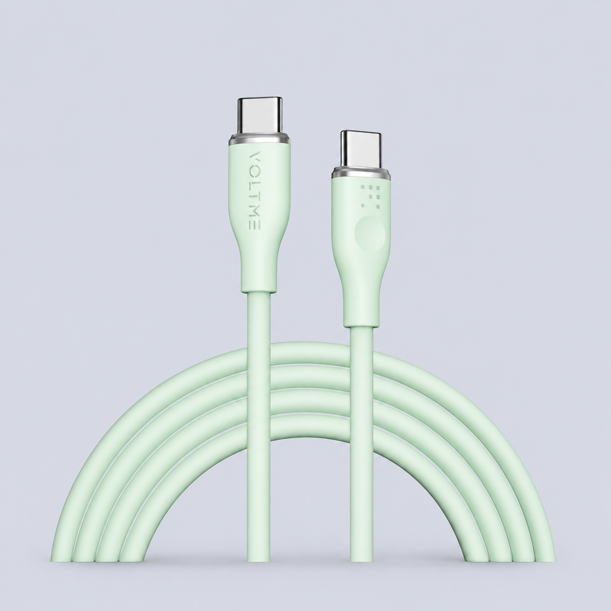 كابل ⁦Voltme PowerLink MOSS USB-C⁩ إلى ⁦USB-C⁩ – ⁦60W⁩ – ⁦1.8⁩م – أخضر