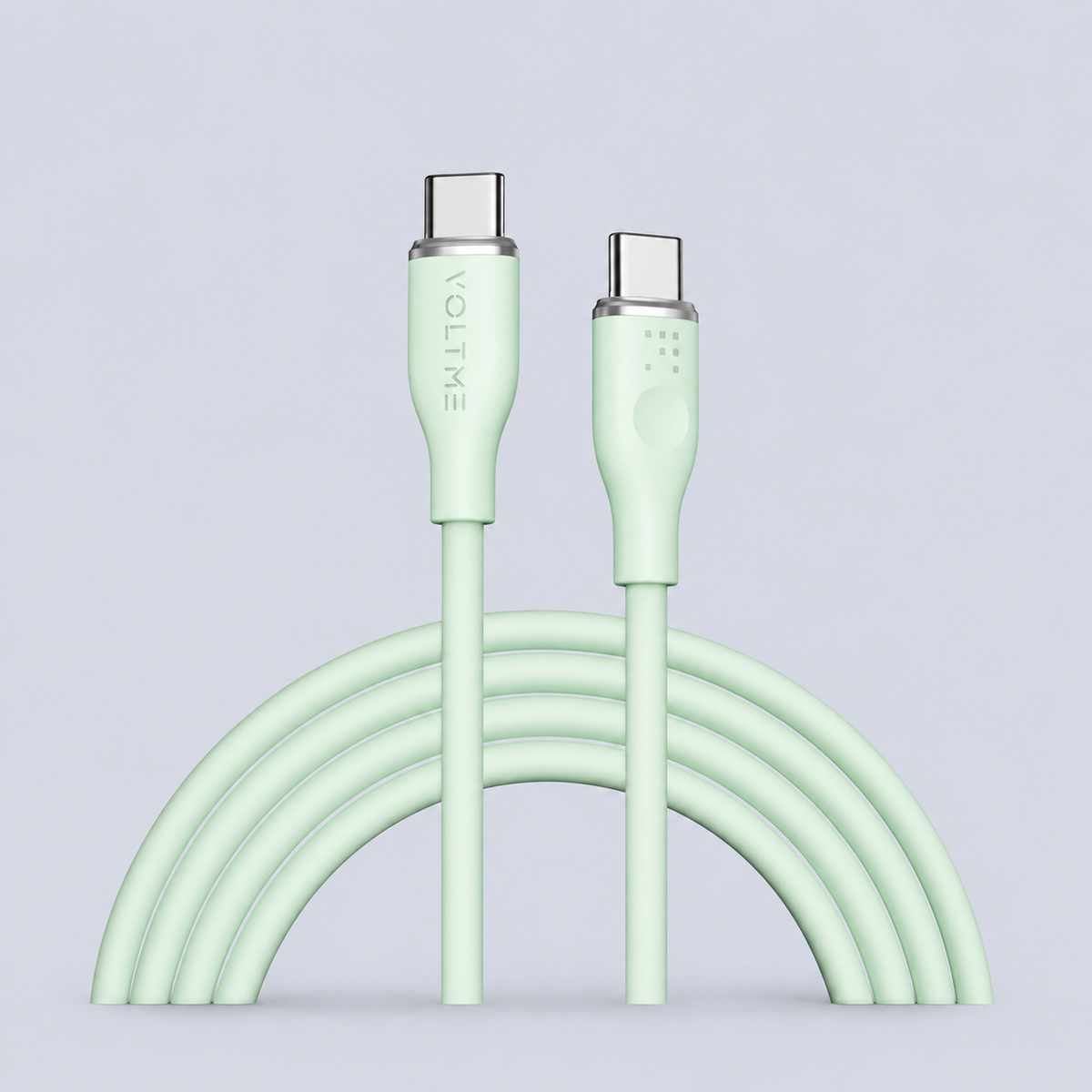كابل ⁦Voltme PowerLink MOSS USB-C⁩ إلى ⁦USB-C⁩ – ⁦60W⁩ – ⁦1.8⁩م – أخضر