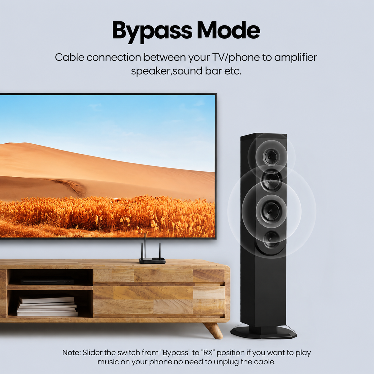 ⁦Ugreen 100M Long Range Bluetooth 5.0 Transmitter Receiver⁩
