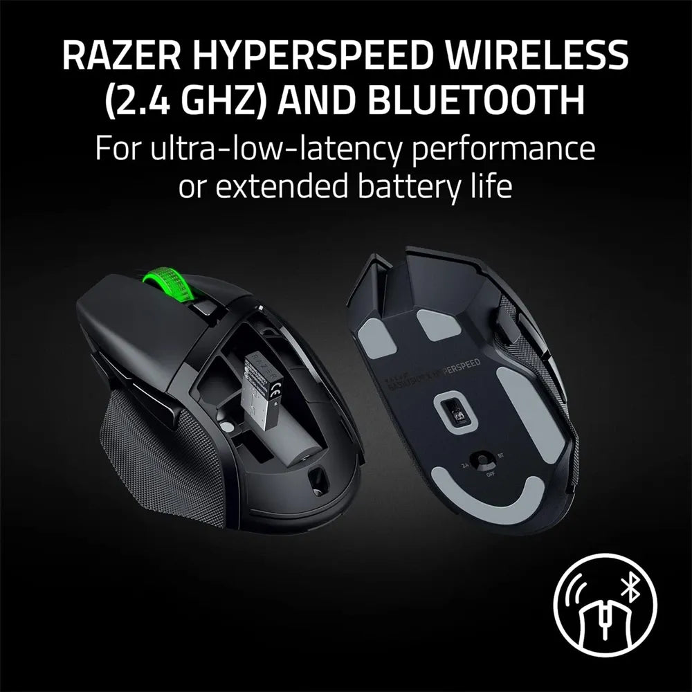 Razer Basilisk V3 X HyperSpeed Wireless Bluetooth Gaming Mouse - Ultimate Precision and Performance