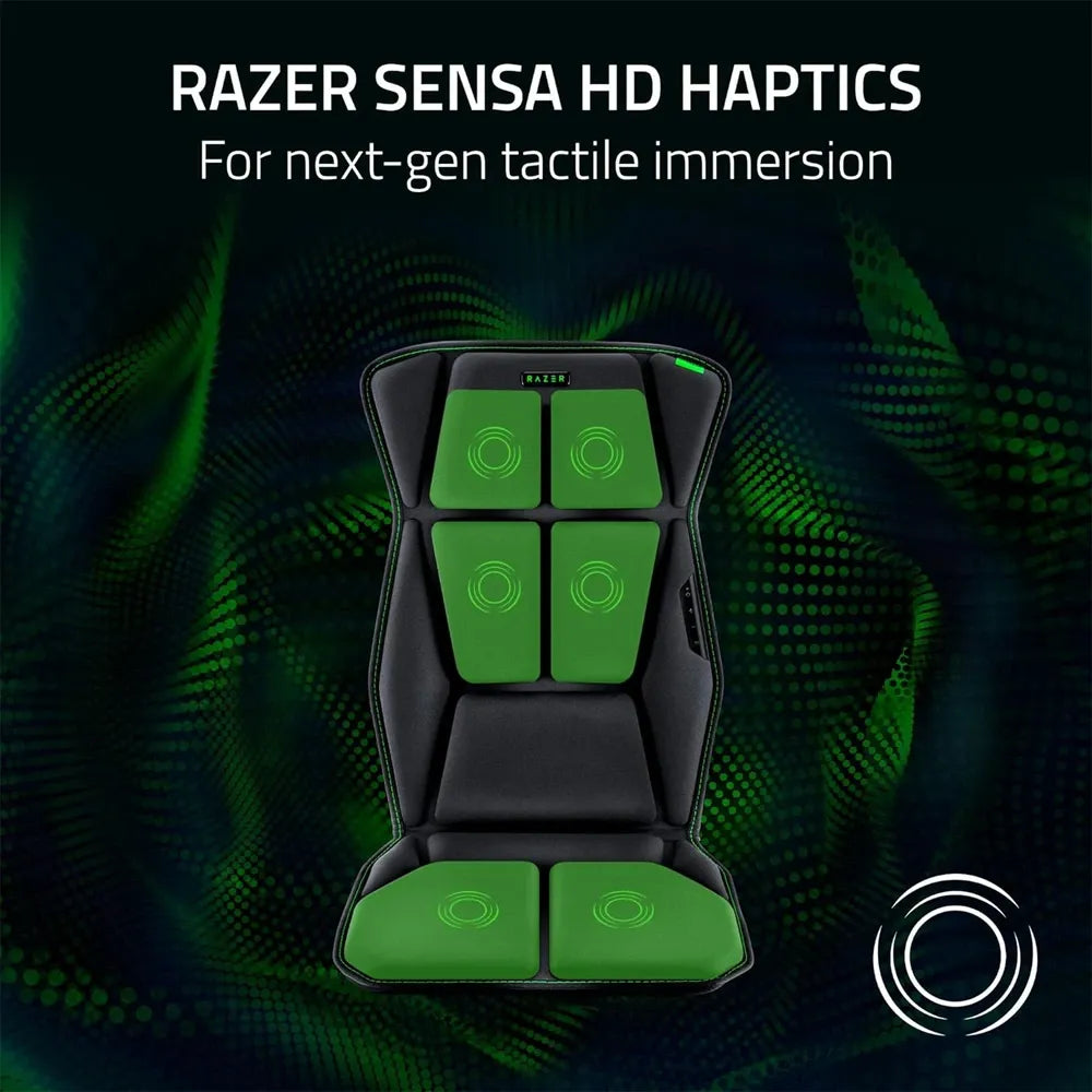 Razer Freyja HD Haptic Gaming Chair Cushion - Elevate Your Gaming Experience with Immersive Comfort