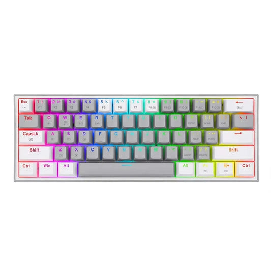 Fizz Pro K616 Rgb Wireless/wired Mechanical Gaming Keyboard - Grey/white