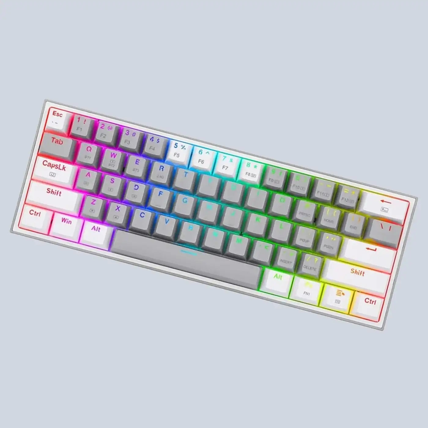 Fizz Pro K616 Rgb Wireless/wired Mechanical Gaming Keyboard - Grey/white