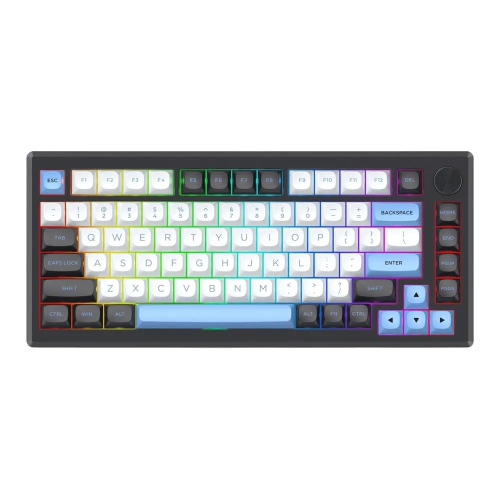 K732WLB Uranus Pro RGB Keyboard Black-White-Blue