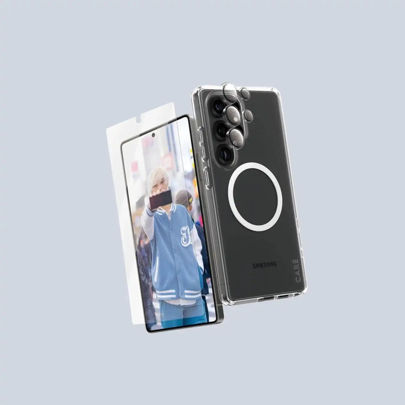 ⁦PanzerGlass CARE Flagship 3-in-1 Bundle Samsung Galaxy S25 Ultra⁩