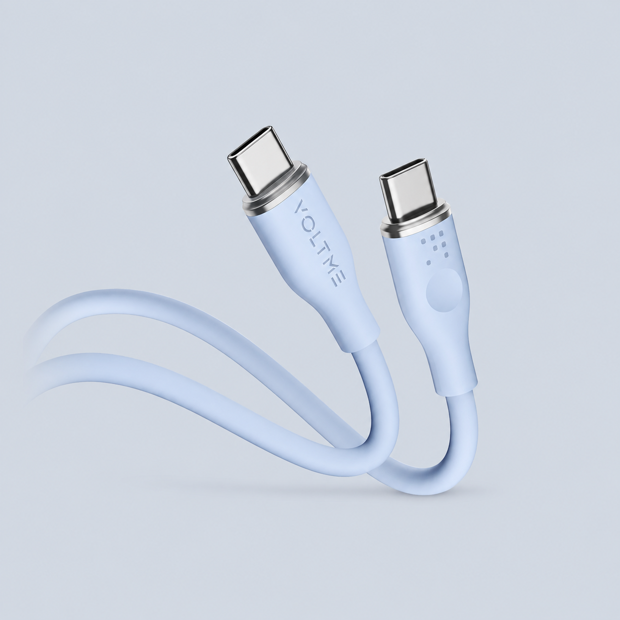 Voltme PowerLink MOSS USB-C to USB-C Cable – 60W – 1M – Blue