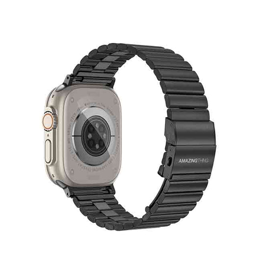 AmazingThing Titan Steel Apple Watch Band Ergonomic Design for All-day Wear
