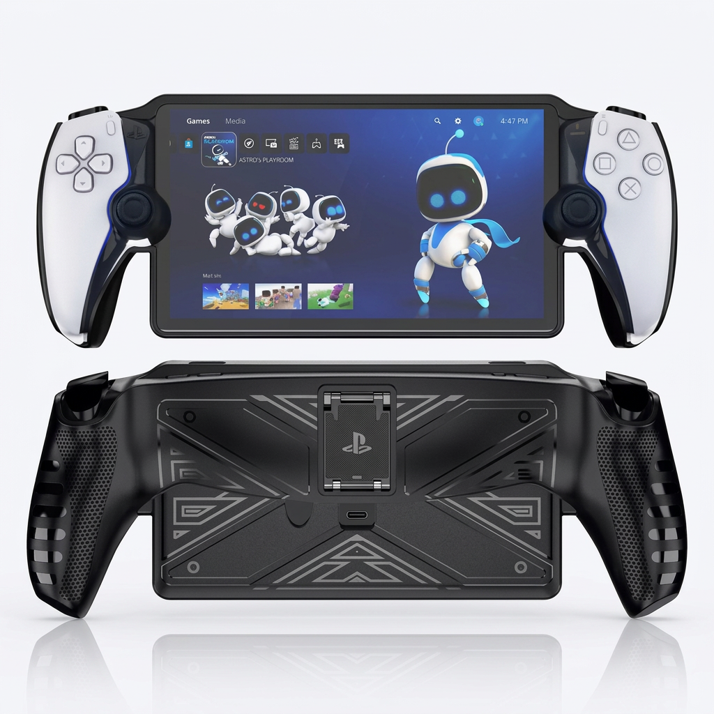 Protective Case with Stand for Playstation Portal - Black product photo