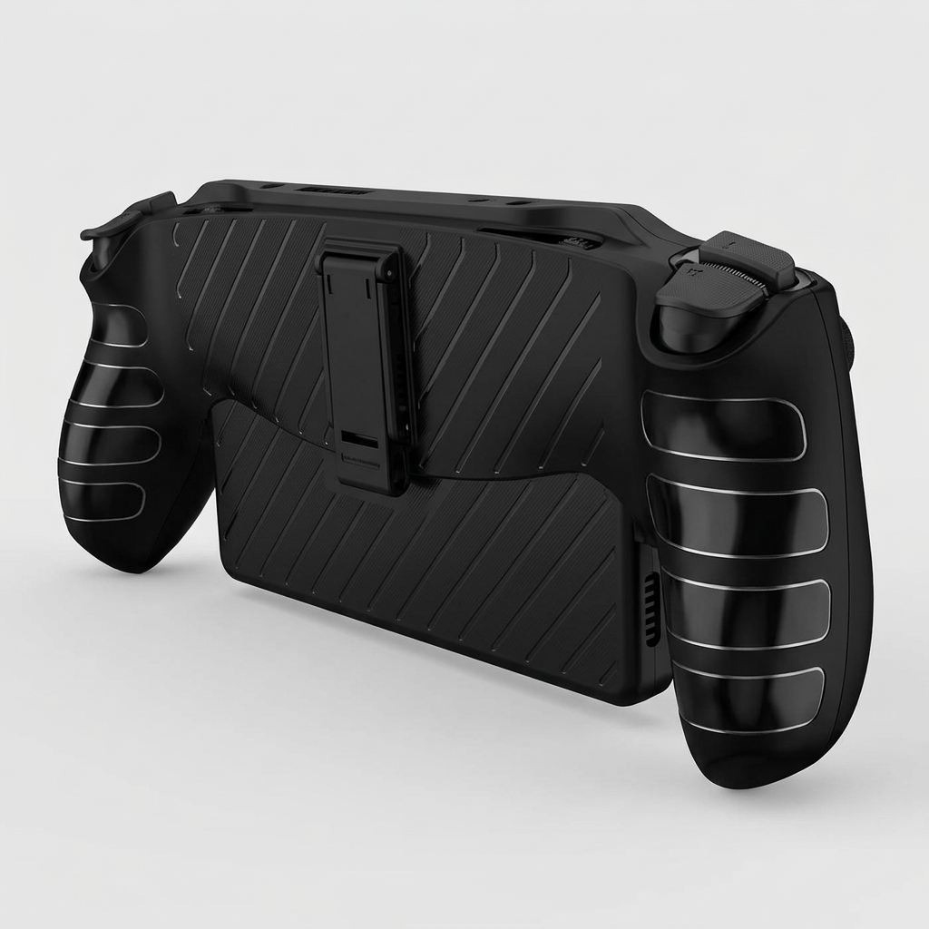Tpu Stripe Case with Stand for Playstation Portal - Black additional product image