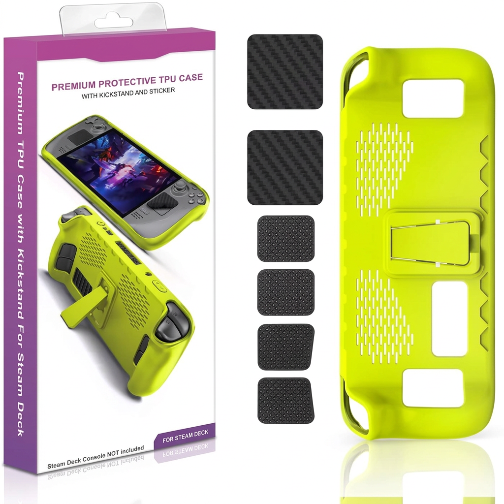 Kickstand Protective Case for Steam Deck Console - Green product image
