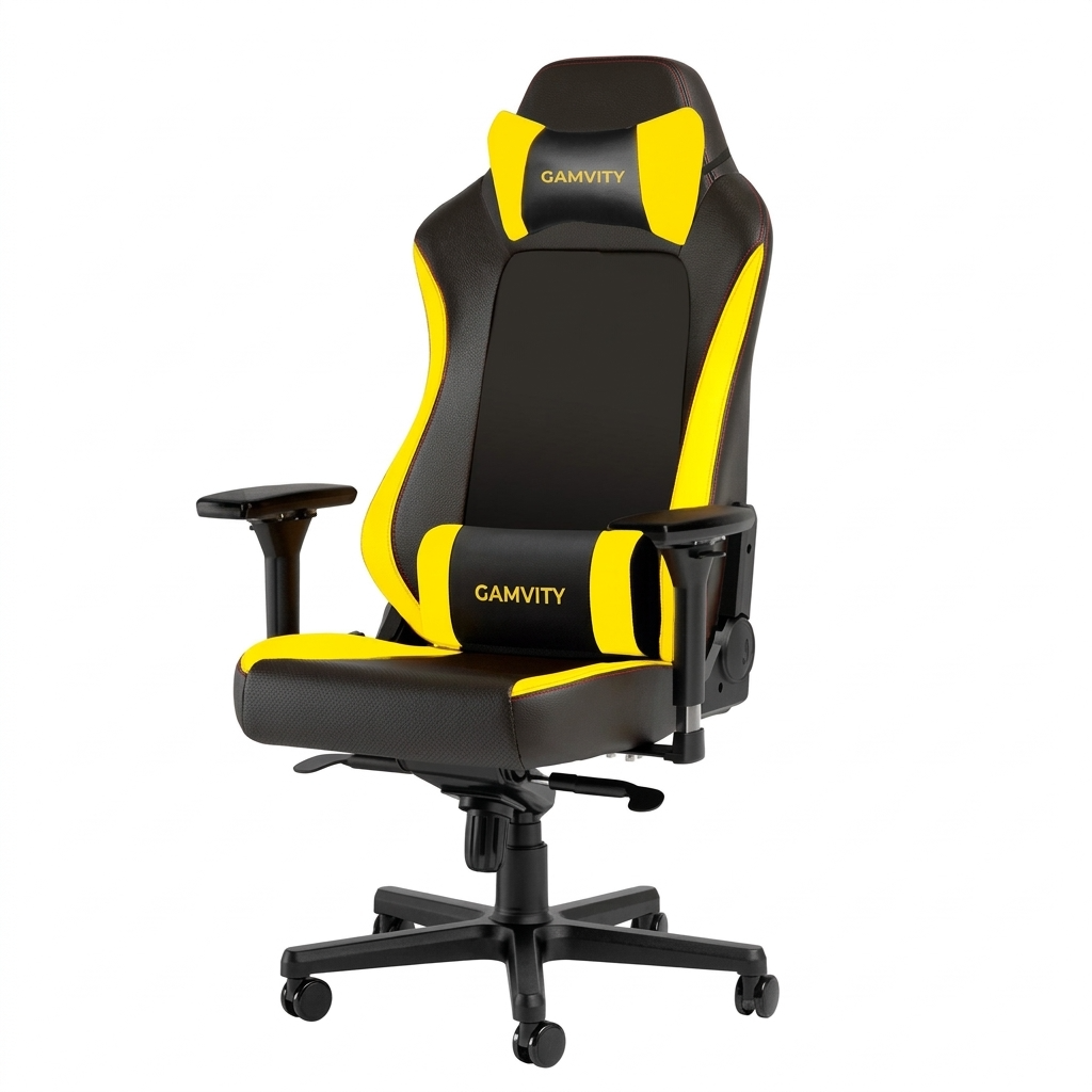 Gamvity Hero Series Gaming Chair - Black yellow product image