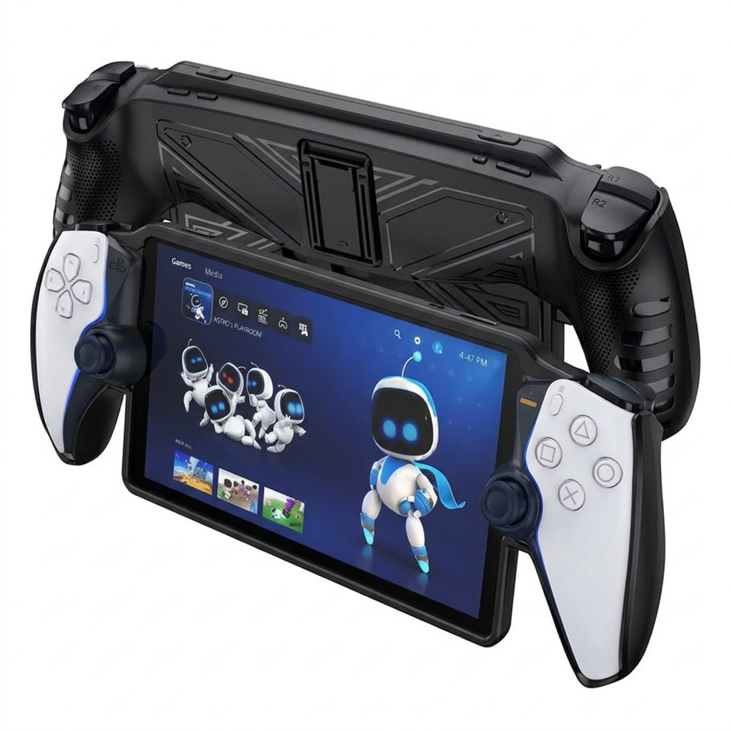 Protective Case with Stand for Playstation Portal - Black additional product image