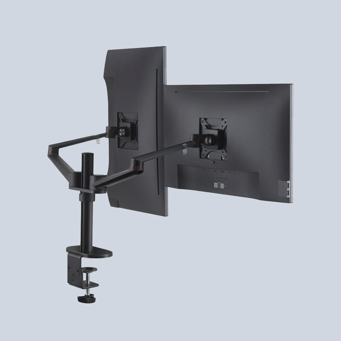 Gamvity ErgoView Pro Dual Monitor Arm 360° Swivel Desk Mount 32" additional product image