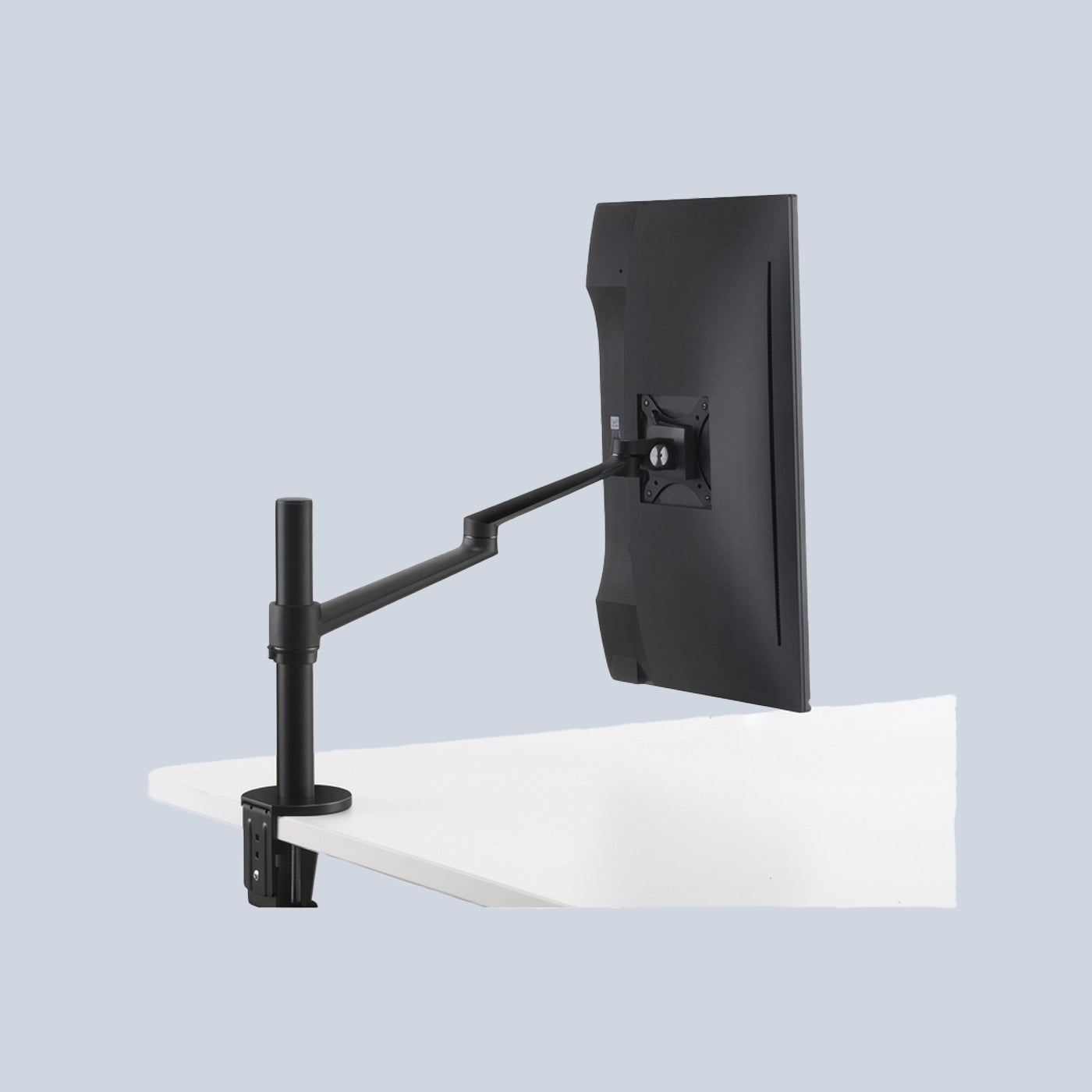 Gamvity Full-Motion Single-Pole Desk Mount Monitor Arm for 17" 32" LCD Screens