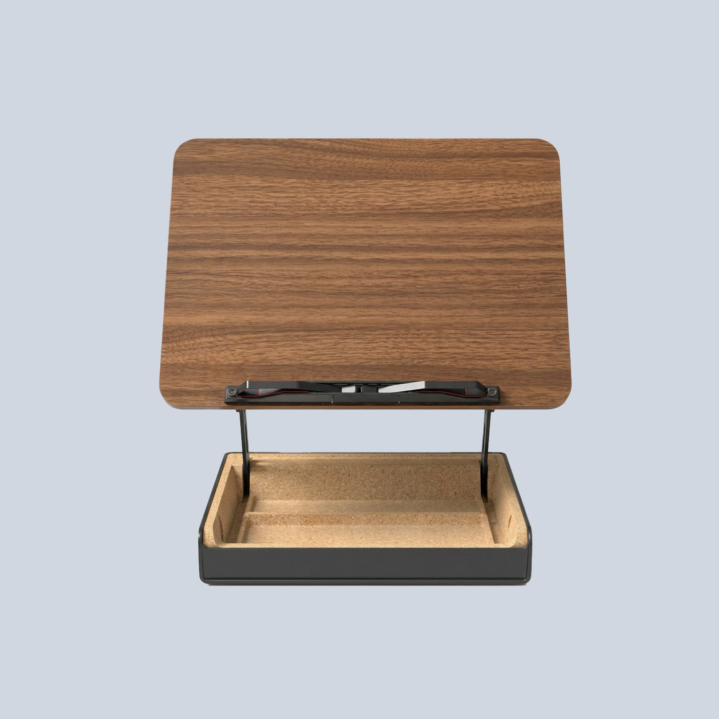Gamvity Multi-Function Adjustable Wooden & Aluminum Laptop Stand Storage Base