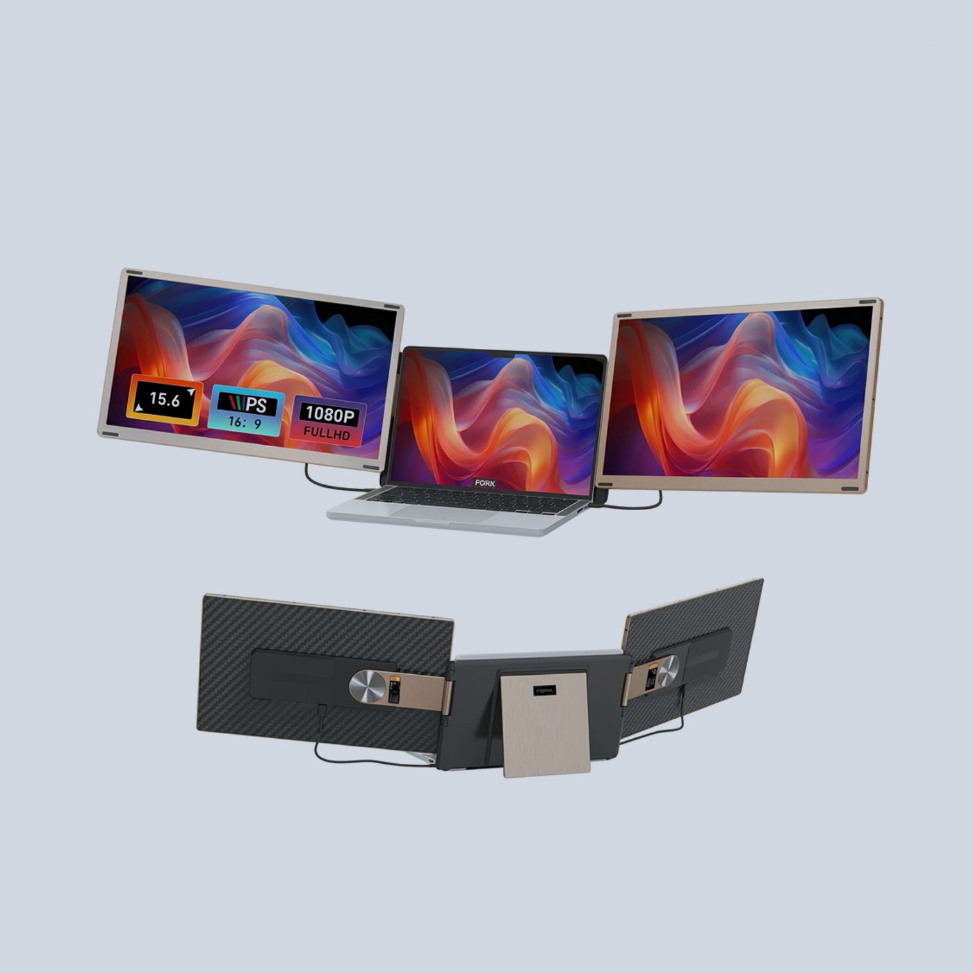 Gamvity S6 Triple Screen Laptop Screen Extender product photo