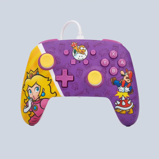 PowerA - Enhanced Wired Controller for Nintendo Switch - Princess Peach Battle