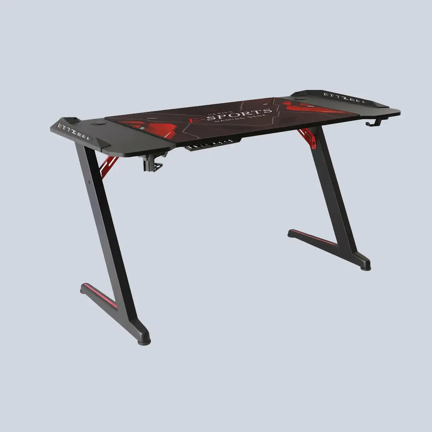 Gamvity Z Shaped Gaming Desk 1200*600 - Carbon Fiber Black product image