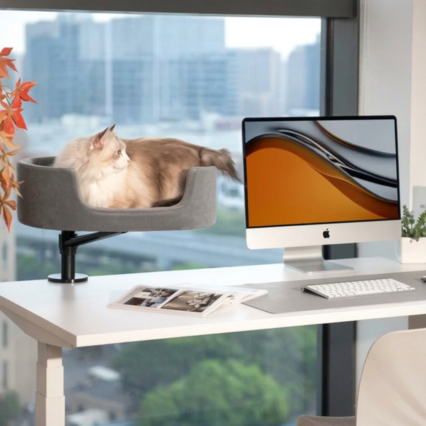 Gamvity Desk Cat Bed Stand - Black product image