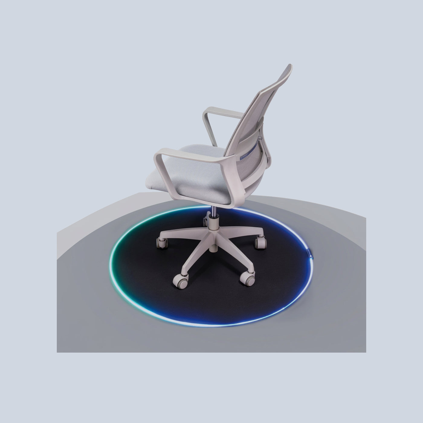 Lumi Rounded Gaming Chair Mat with RGB Light Strip MP06-11 product image