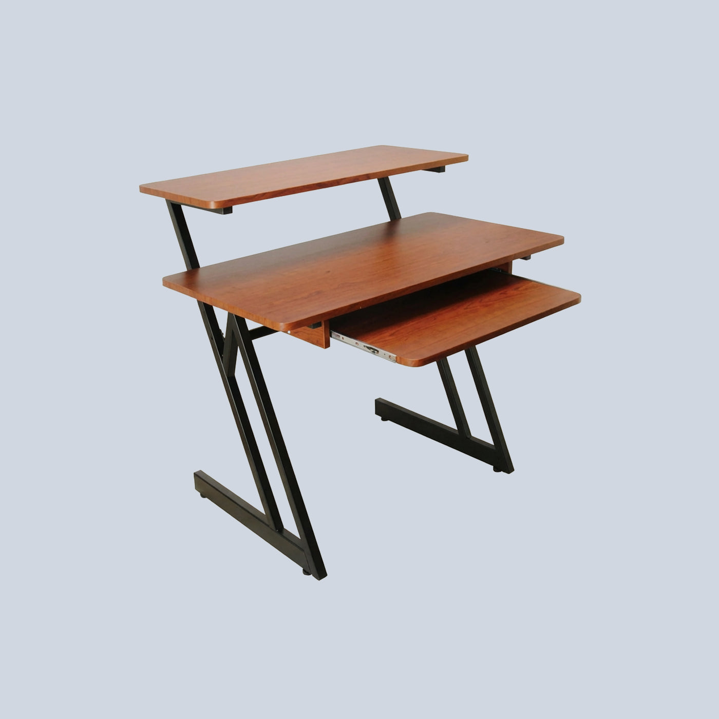 Lumi Z-Shaped Wood Workstation with slide-out keyboard tray FWS10-5 product image