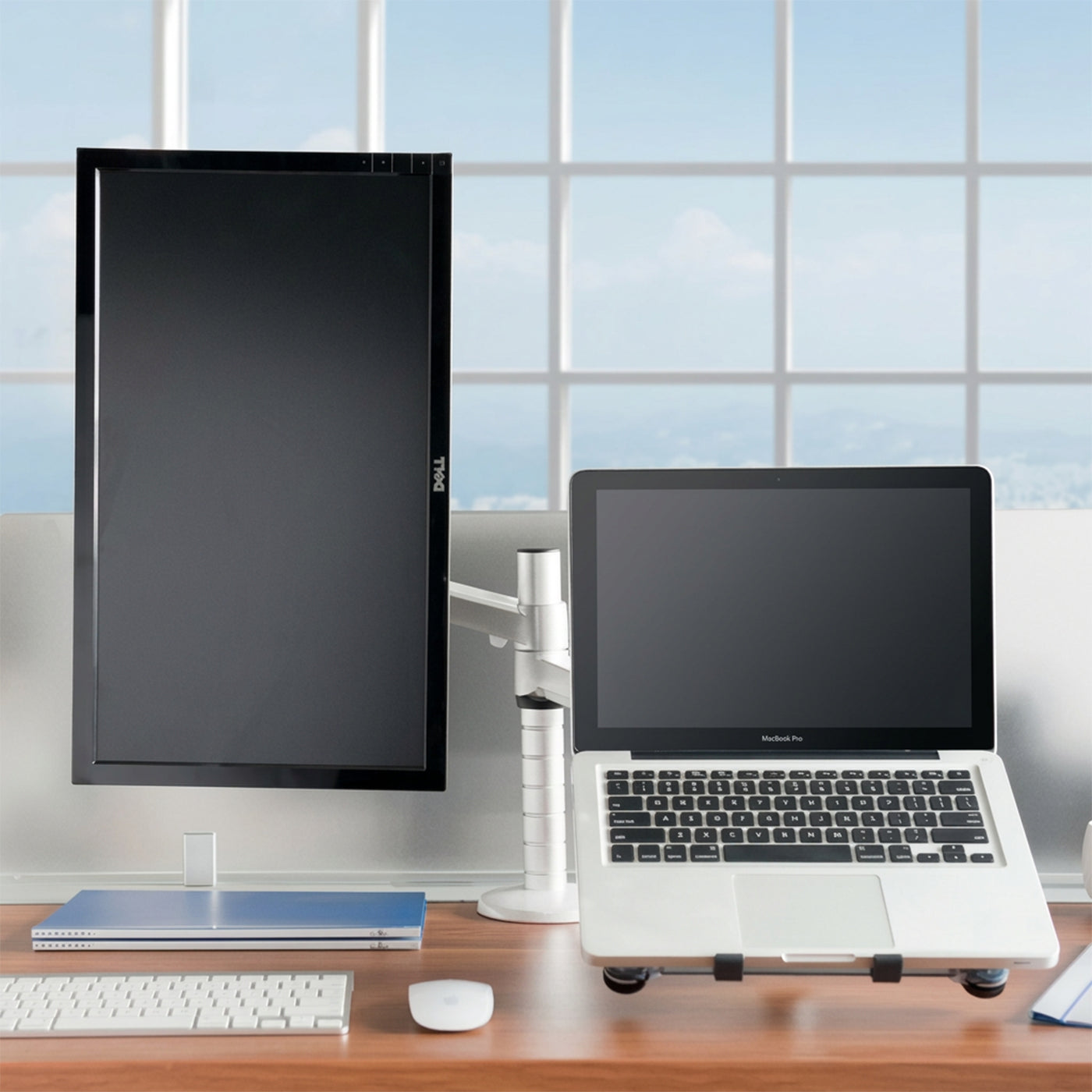 Gamvity 2-in-1 Adjustable Monitor & Laptop Arm Stand 17" 32" Monitor 10" 15 6"