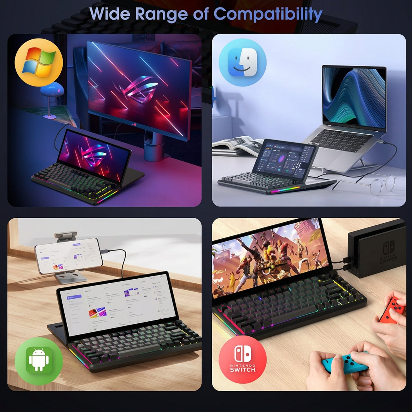 Gamvity Foldable Touch Expanding Screen Keyboard product photo