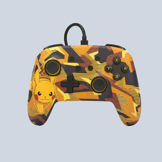 PowerA Enhanced Wired Controller for Nintendo Switch - Camo Storm Pikachu product photo