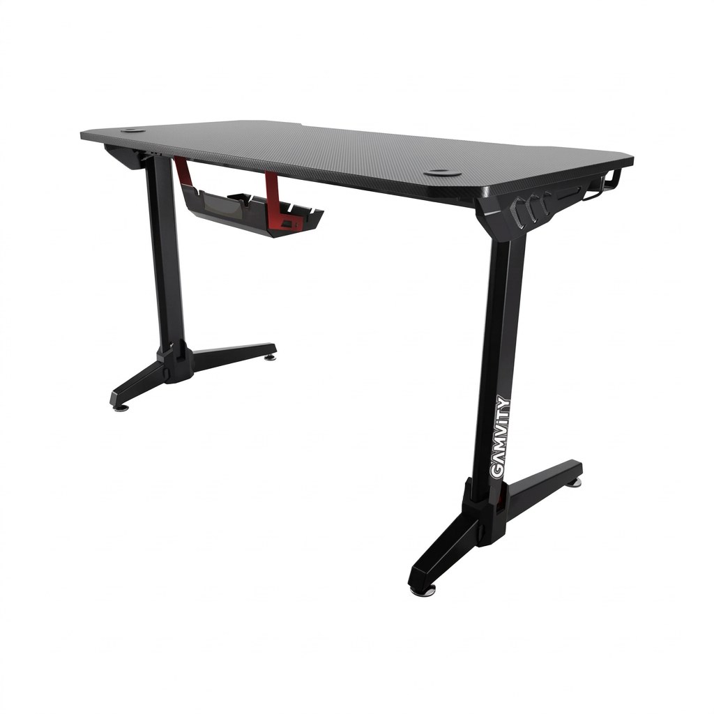 Gamvity Professional Gaming Desk with RGB Led Lights - Black product photo
