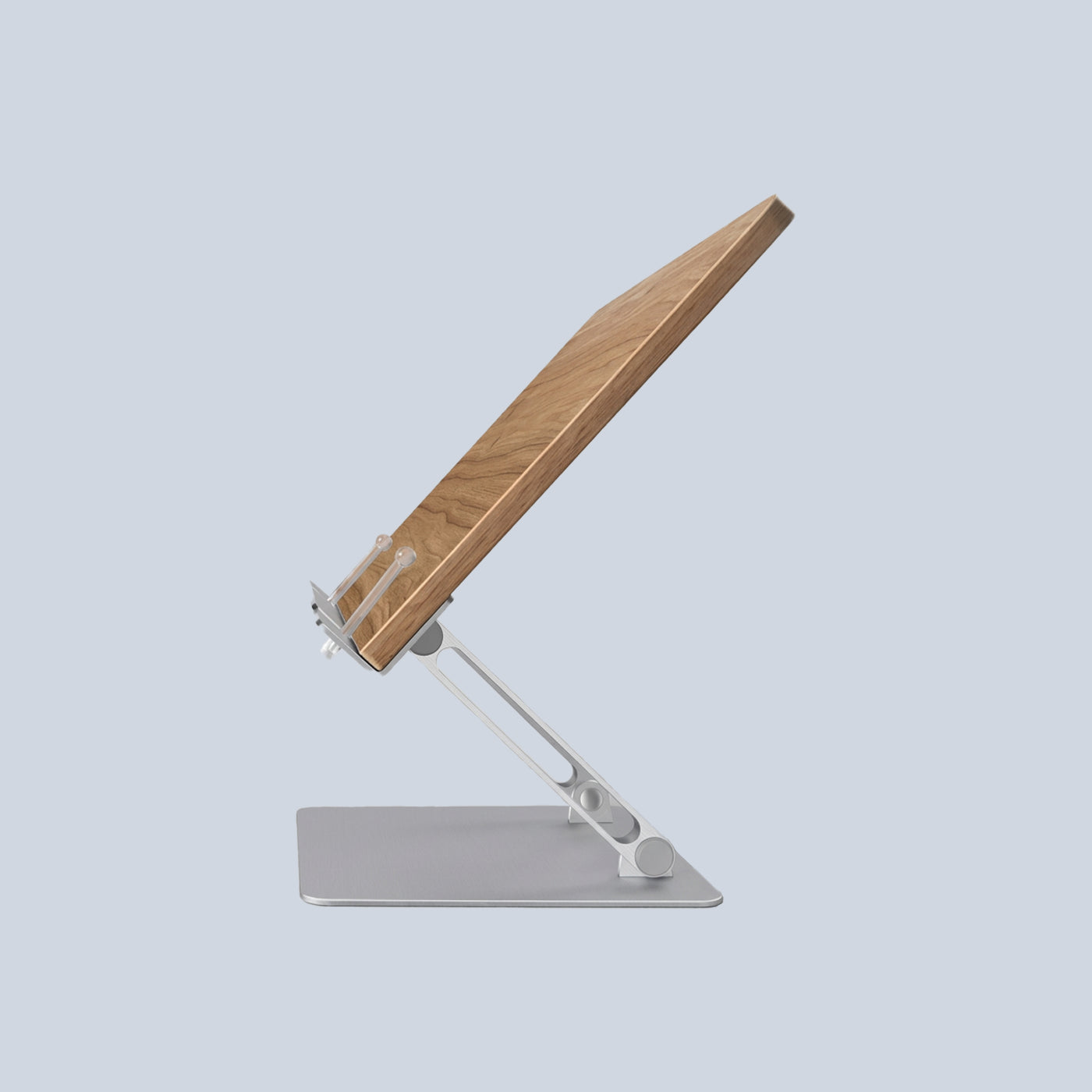 Gamvity Modern Ergonomic Adjustable Acrylic Book & Laptop Stand Foldable & product photo