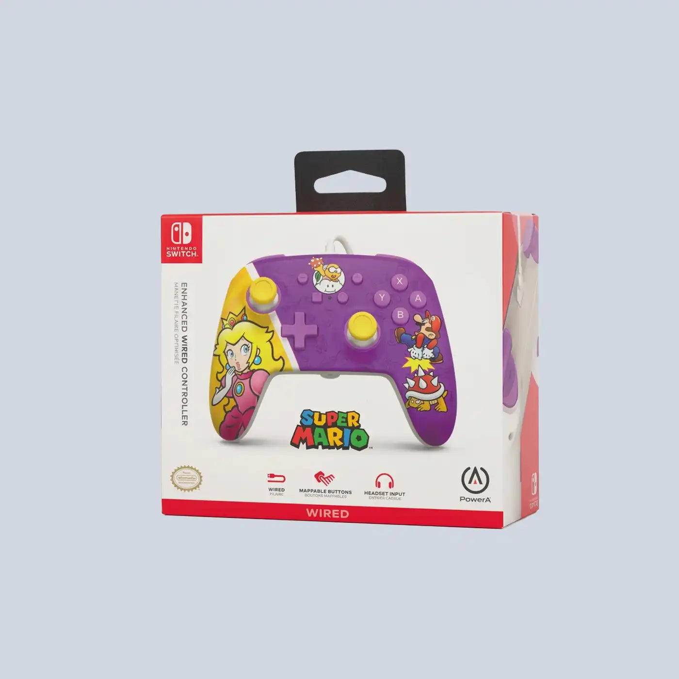PowerA - Enhanced Wired Controller for Nintendo Switch - Princess Peach Battle