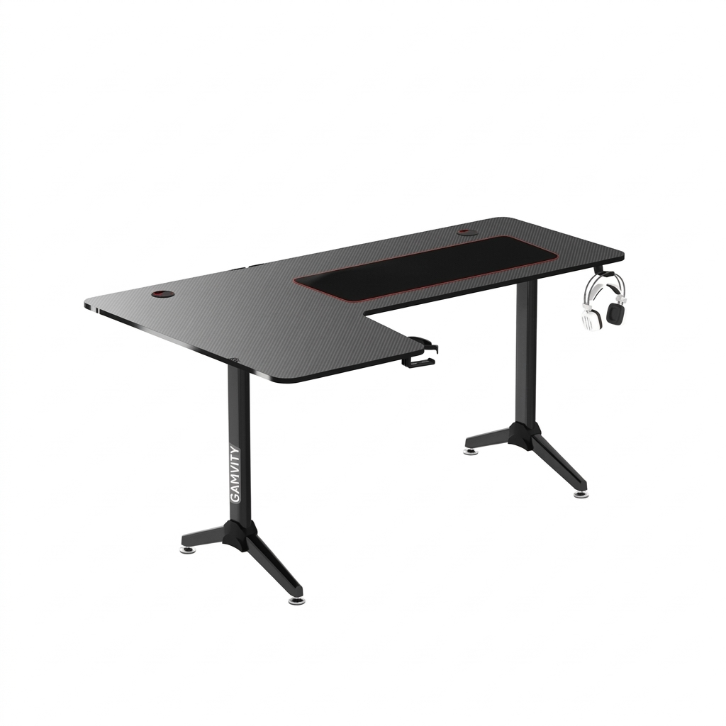 Gamvity Professional Gaming Desk L Shaped- Left Black additional product image