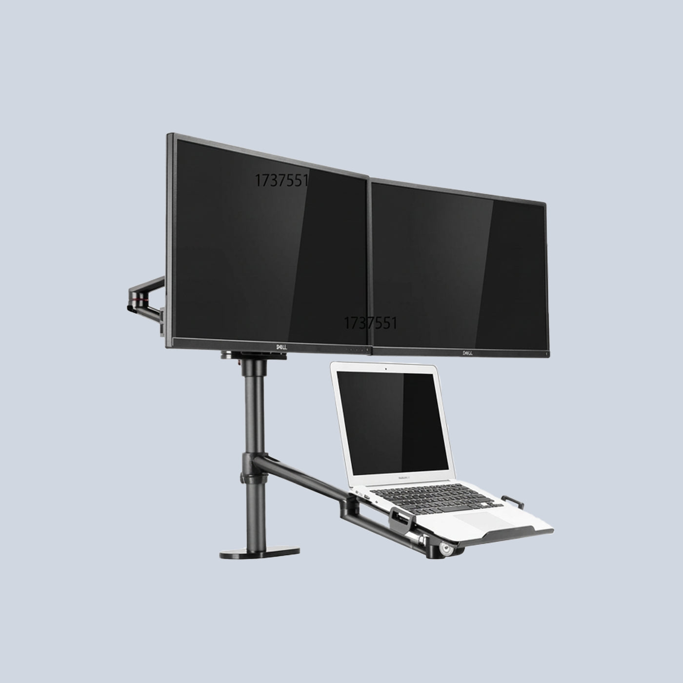 Gamvity OL-10T Full-Motion Triple Mount Dual 17 32" Monitors + 12 17" Laptop Arm