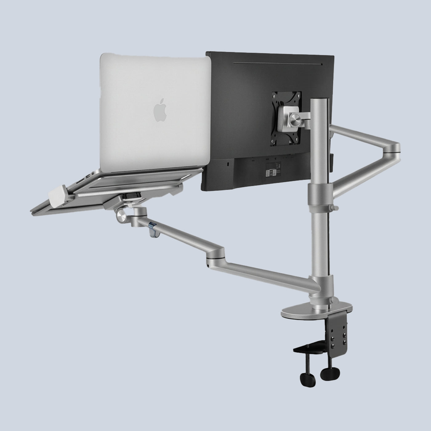 Gamvity OLL-3L Aluminum 2 in 1 Stand 17" - 27" Each Arm upto 6 KG - Silver product image