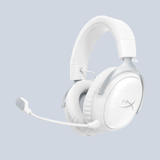 HYPERX CLOUD III S - WIRELESS GAMING HEADSET (WHITE) for Ultimate Gaming Experience