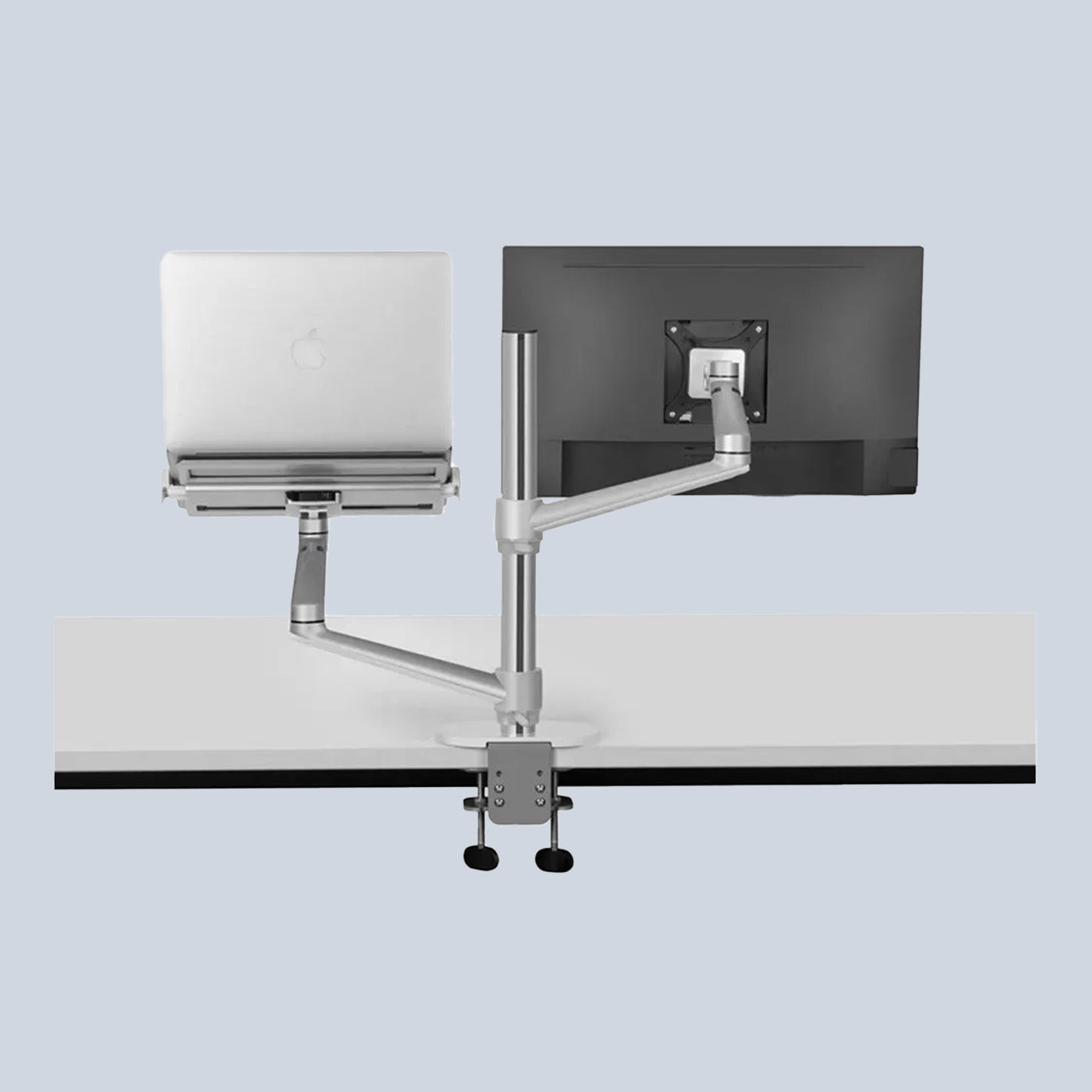 Gamvity OLL-3L Aluminum 2 in 1 Stand 17" - 27" Each Arm upto 6 KG - Silver product photo