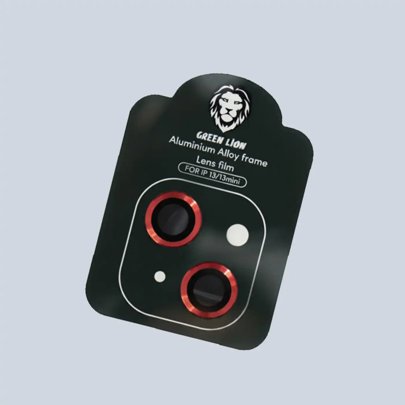⁦Green Lion iPhone 13/13 Mini Iron Camera Lens Anti Glare - Red⁩