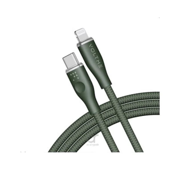 Voltme Powerlink Rugg Double Nylon Cable Type C to Lightning 3A 1 2M Zinc-Alloy