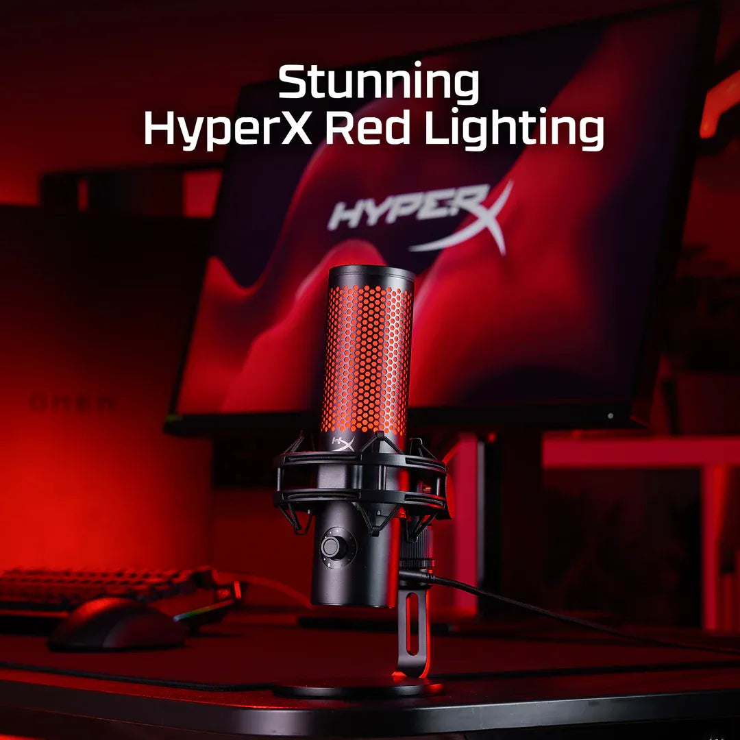 HyperX QuadCast 2 USB Microphone - Black | Premium Gaming and Streaming Audio