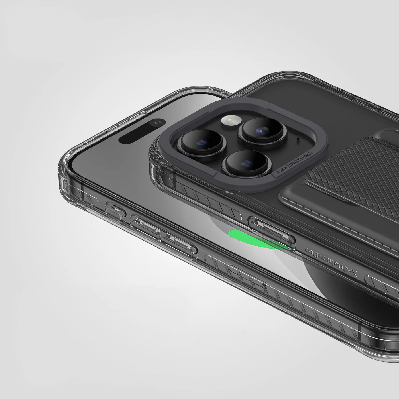 AmazingThing Titan Pro Magnetic Case Wallet Set iPhone 15 Pro Max-Black product photo